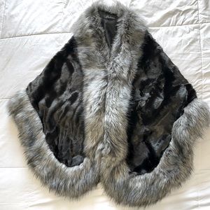Fur shawl- perfect for a winter wedding!